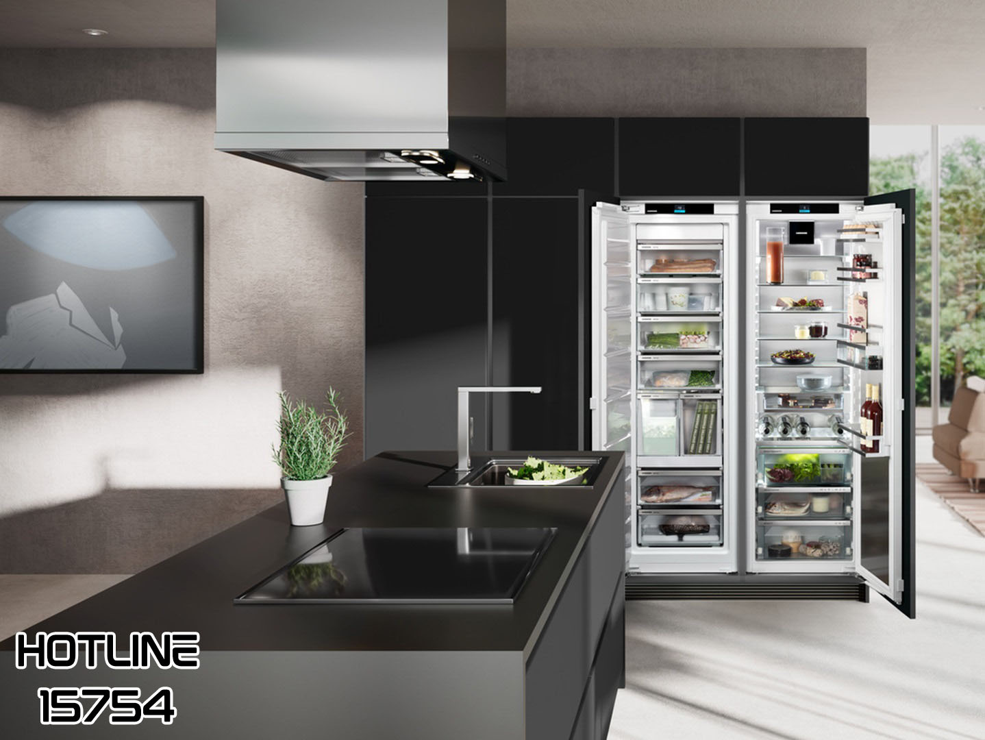 ثلاجة فريجيدير حديثة تعمل بكفاءة